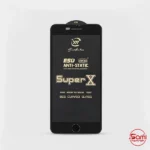 گلس مشکی Super X مناسب گوشی موبایل آیفون 6 و 7 و 8