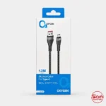 روی بسته بندی کابل USB به تایپ سی اکسیژن مدل LX-38
