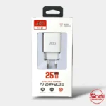 پشت بسته بندی شارژر دیواری 25 وات آکو مدل AH-14
